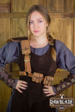 Ledergeschirr Rogue mit Taschen