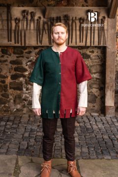 Rechte Seite Surcoat Aleran - Wolle grün