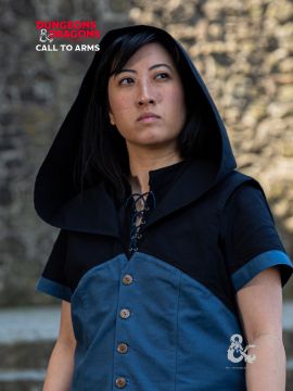 D&D Schurke Kapuzenweste waidblau