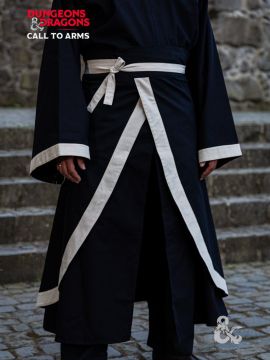 D&D Magier Kampfrock schwarz-natur