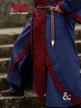 D&D Magier Kampfrock dunkelblau-bordeaux