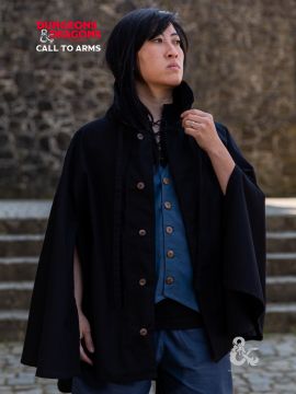 D&D Schurke Cape schwarz
