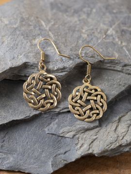 Ohrringe keltischer Knoten bronze