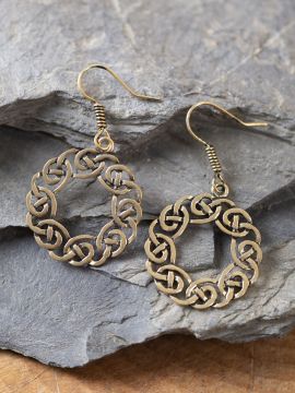 Ohrringe keltischer Kranz bronze