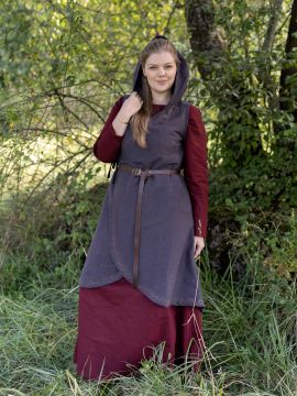 Wickelkleid Dala aus Baumwolle grau L/XL
