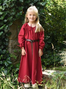 Kinder-Unterkleid Mara rot 128