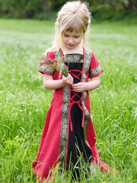 Kinderkleid Eleanor Kurzarm rot