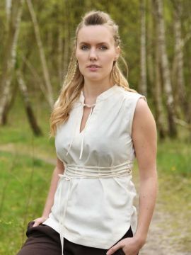 Ärmellose Bluse Levke natur XL