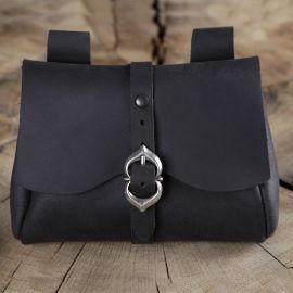mittelalterliche Gürteltasche schwarz