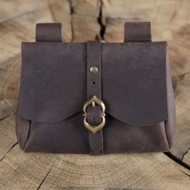 mittelalterliche Gürteltasche braun