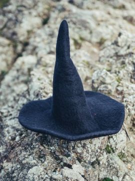 Hexenhut für Kinder schwarz