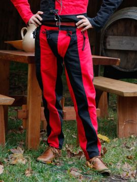 Imperialis Landsknecht-Hose rot-schwarz