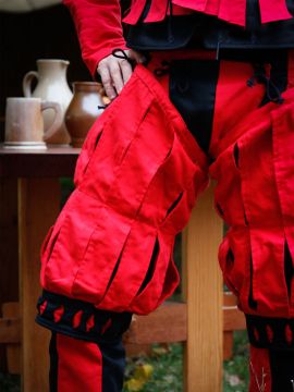 Imperialis Beinling Streifen rot-schwarz