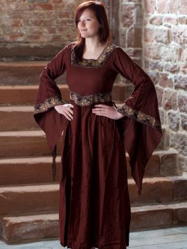 Mittelalterkleid Burgund in rot