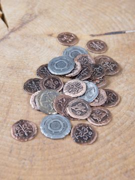 LARP-Münzen Ork ohne Lederbeutel