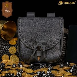 Gürteltasche mit Hornverschluss schwarz