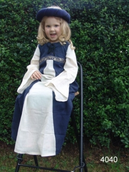 Kinderkleid "Piccolina" groß | grün/natur