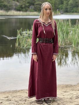 Wikingerkleid Brigida rot XXXL