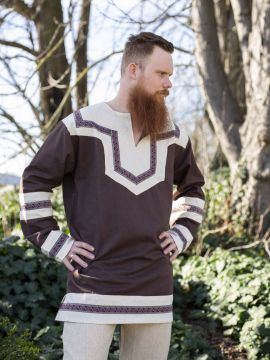 Keltische Tunika 4XL dunkelbraun