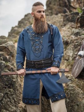 Wikingertunika Erik dunkelblau