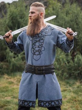 Wikingertunika Erik blaugrau