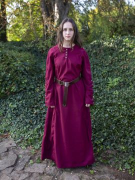 Wollkleid Jovina weinrot