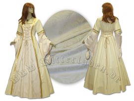Kleid "Iris" aus Brokat und Baumwolle
