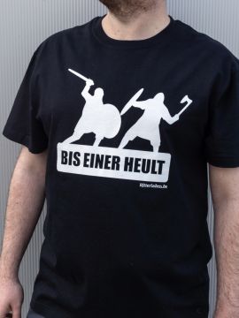 T-Shirt "Bis einer heult" - Wikingermotiv XL