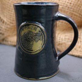 Bierkrug mit Fenrir schwarz