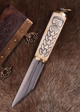 Kleines Wikingersax mit Knochengriff