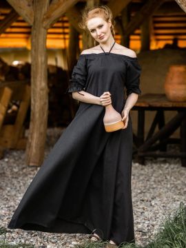 Kurzarmkleid Brida schwarz L