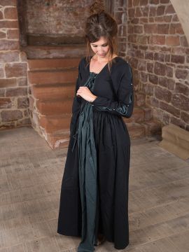 Mittelalterkleid schwarz-grau M