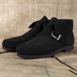 Historische Schuhe mit Schnalle 45 | schwarz