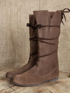 Damenstiefel aus Veloursleder 39 | braun