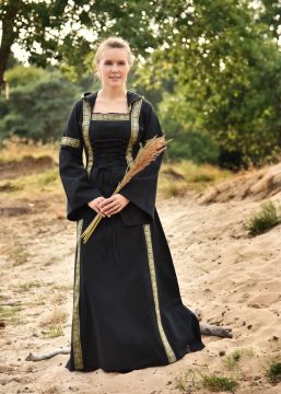 Mittelalterkleid Eleanor schwarz