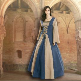 Kleid Fabienne mittelblau-sand