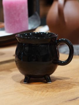 Tasse Hexenkessel schwarz