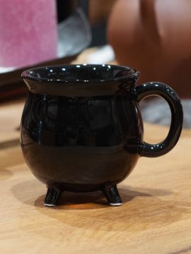 Tasse Hexenkessel schwarz