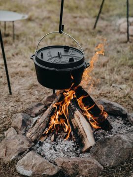 Feuertopf aus Gusseisen 9 Liter