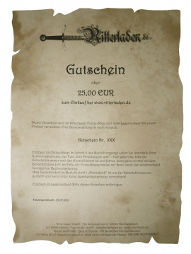 Einkaufsgutschein DE old EUR 25,00