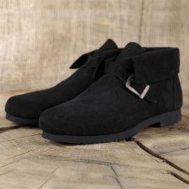 Historische Schuhe mit Schnalle schwarz