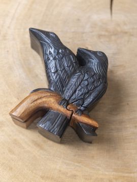 Holzdose Hugin & Munin