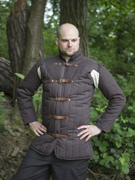 Gambeson Warrior für LARP braun