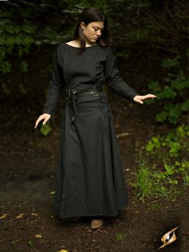 Kleid mit Schnürung schwarz M