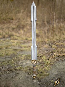 Zweischneidiges Zwergenschwert für LARP 105 cm
