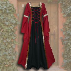 Kleid Iris rot-schwarz