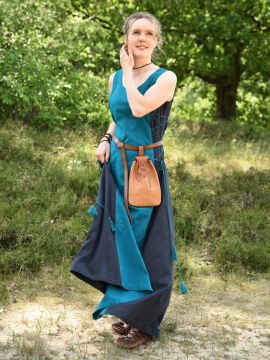 Ärmelloses Trägerkleid Jarle petrol/dunkelblau L
