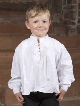Stehkragenhemd für Kinder klein
