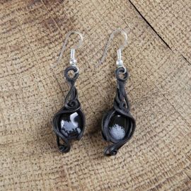 Ohrringe mit Obsidian