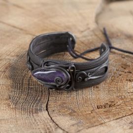 Armreif mit Amethyst